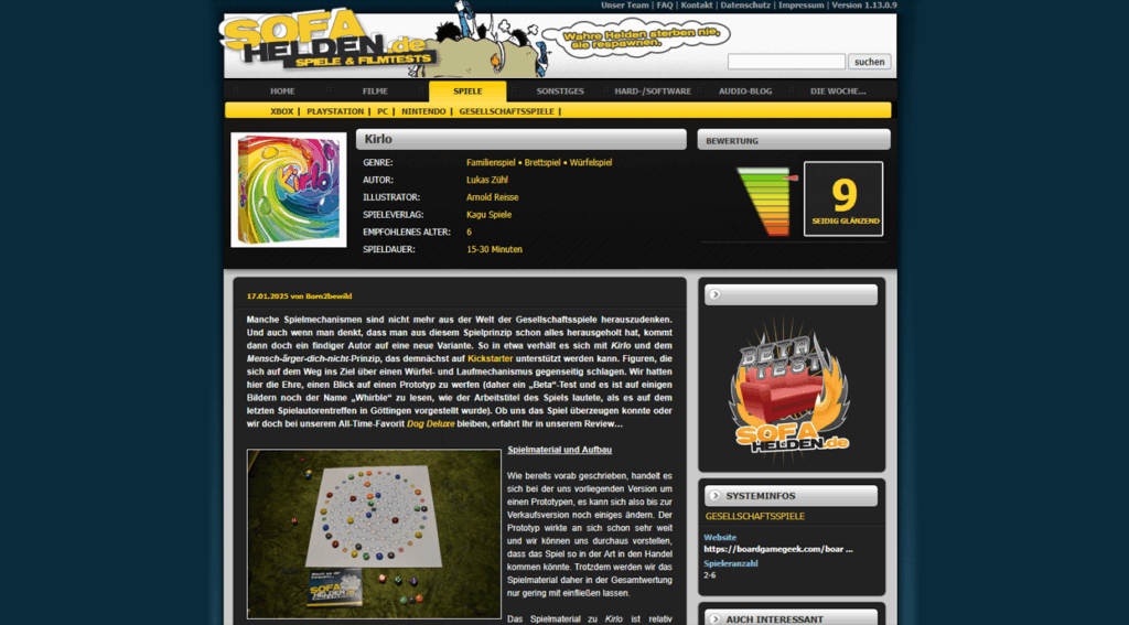 Website von Sofahelden